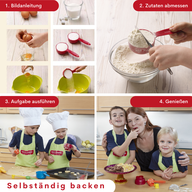 Band 2 "Leckere Backideen für Kinder" - Backbuch ohne Messbecher-Set