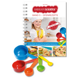 Band 5 "Ofenrezepte" inkl. Kinder-SCHÜRZE & 5-teiligem Messbecher-Set