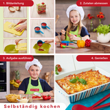 Band 5 "Ofenrezepte" inkl. Kinder-SCHÜRZE & 5-teiligem Messbecher-Set