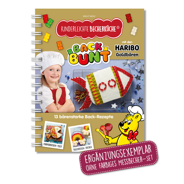 Band 10 "Back Bunt mit den HARIBO Goldbären" - Backbuch ohne Messbecher-Set