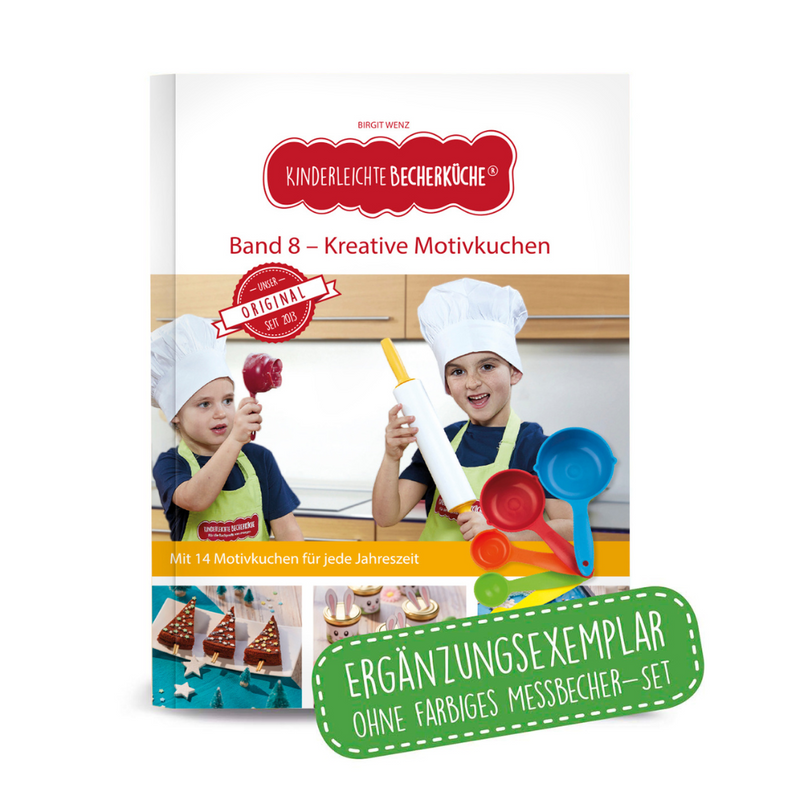 Band 8 "Kreative Motivkuchen" - Backbuch ohne Messbecher-Set