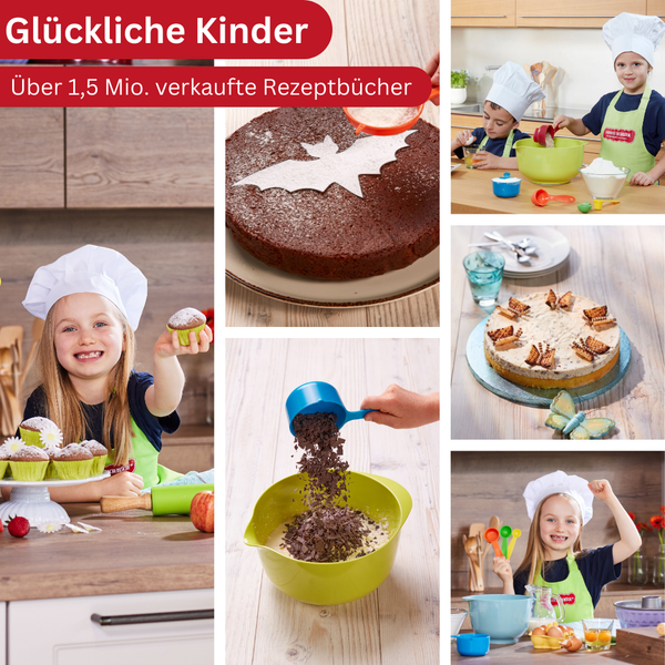 Band 8 "Kreative Motivkuchen" Backbuch inkl. 5-teiliges Messbecher-Set