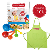 Band 5 "Ofenrezepte" inkl. Kinder-SCHÜRZE & 5-teiligem Messbecher-Set